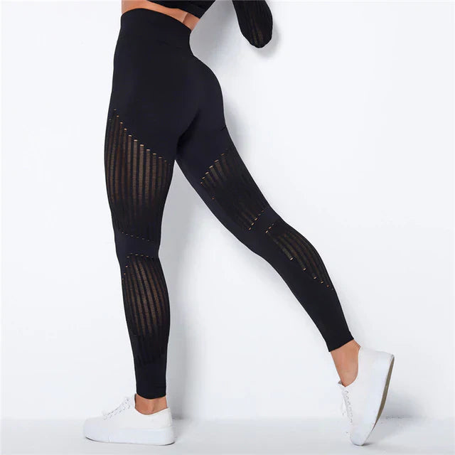 SculptFlex™ Anti-Cellulite Compressie Leggings - de perfecte mix van stijl, comfort en prestaties - vochtregulerend - huishoudmeester