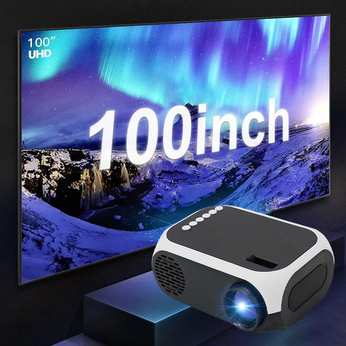 1080P HD-projector - levendig beeld - stille werking - heldere weergave overdag - huishoudmeester