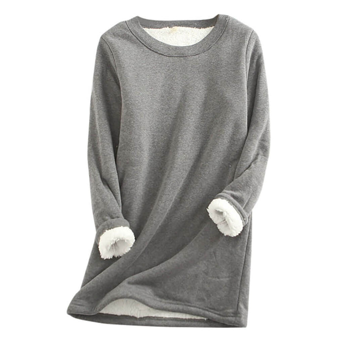 Fleece Sweater - ademende en lichte sweater - hoogwaardige katoenmix - zachte, rekbare pasvorm - huishoudmeester